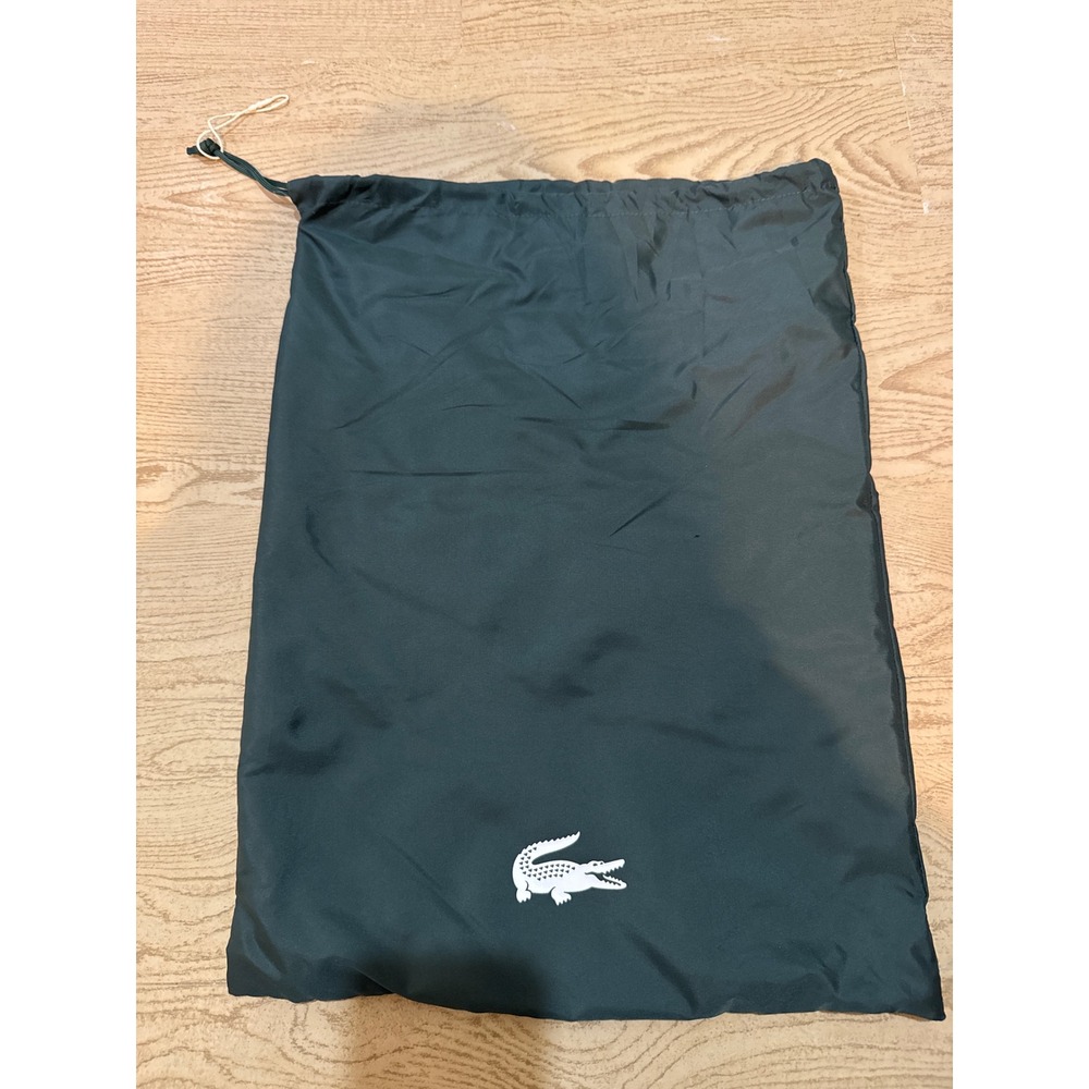 NWT Lacoste Backpack Green Compression Strap School Bag NH4313NZ & dustbag - Picture 6 of 7